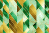 Papier peint géométrique motif doré