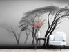 Papier peint Papier peint arbre noir et blanc crée une Inspiré