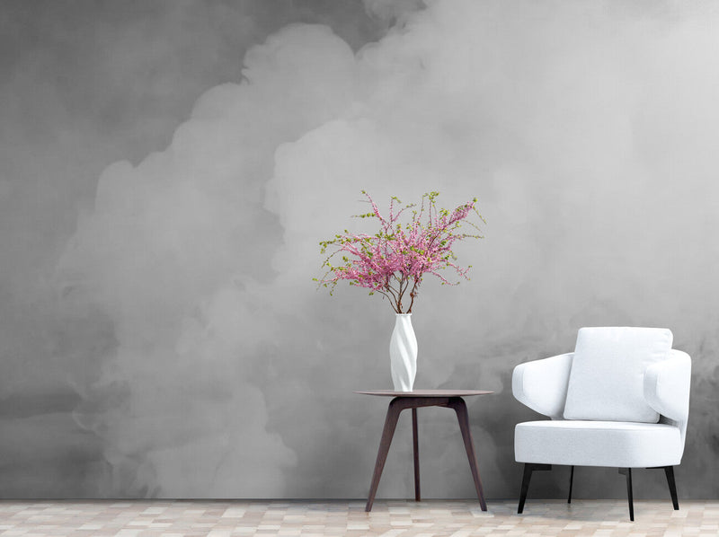 Papier peint Papier peint nuage gris abstrait de évoque