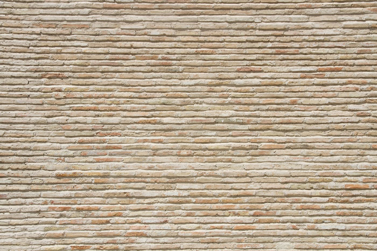 Papier peint brique parement beige
