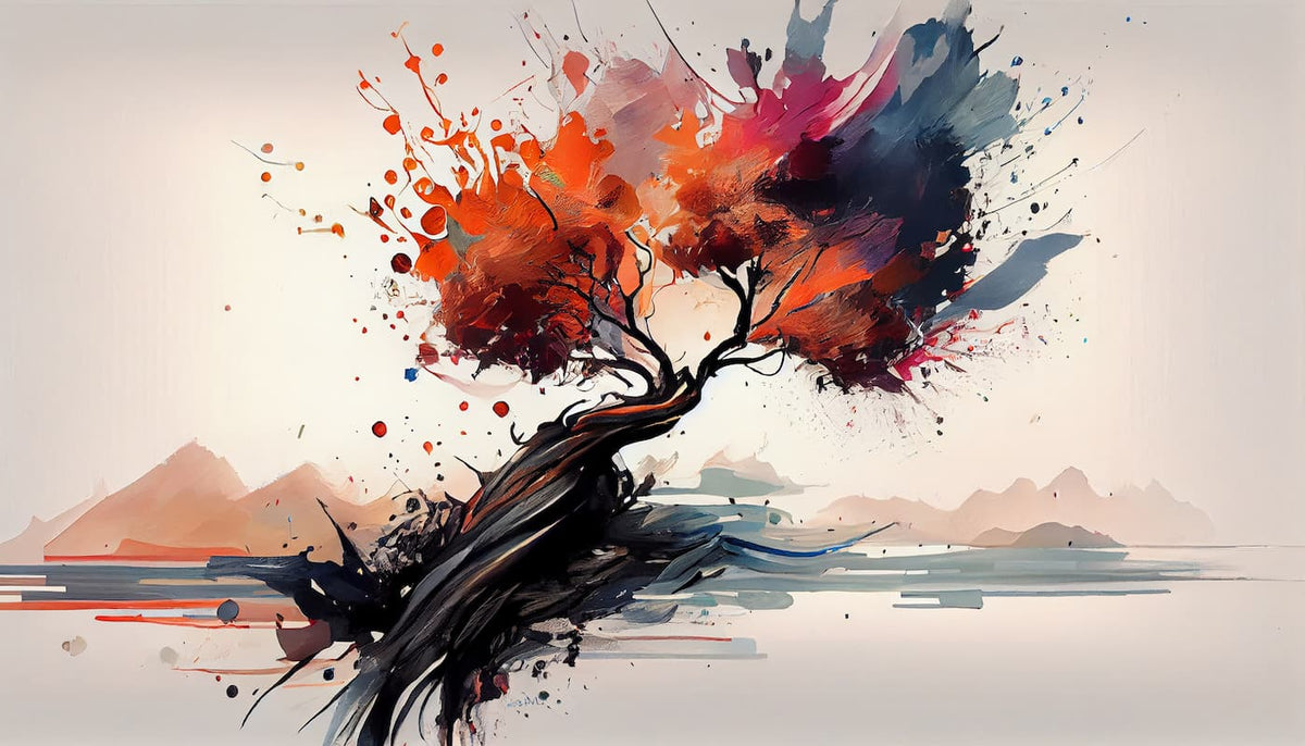 Papier peint arbre design