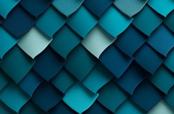 Papier peint Papier peint 3d bleu canard abstrait de contemporain,