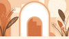 Papier peint arche terracotta