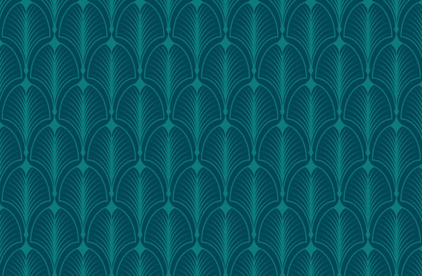 Papier peint Papier peint bleu canard salon géométrique élégant Art