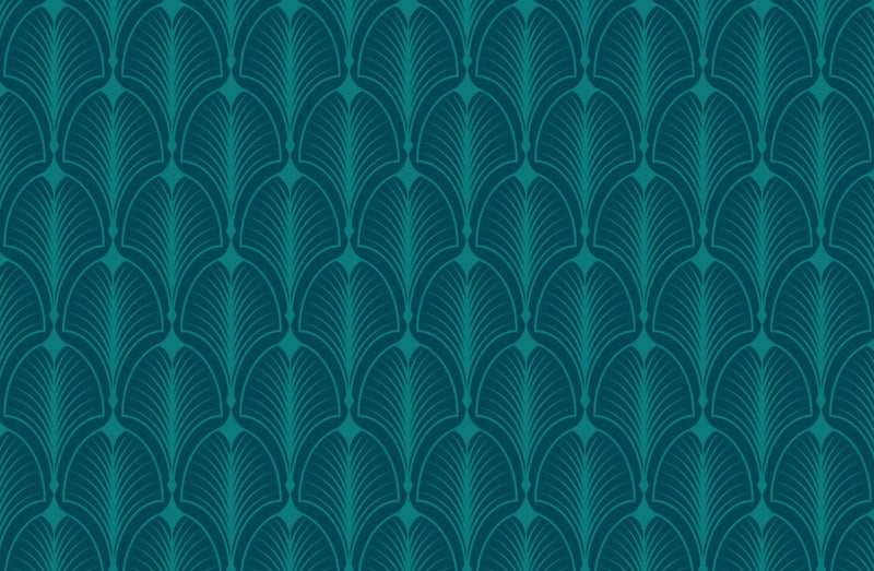 Papier peint Papier peint bleu canard salon géométrique élégant Art