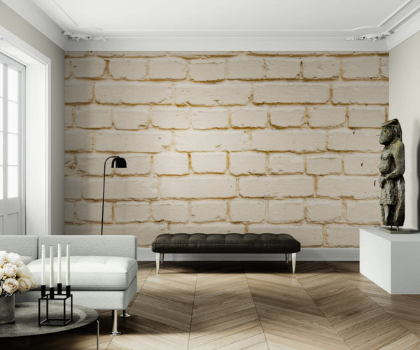 Papier peint Papier peint brique beige de briques de