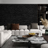 Papier peint Papier peint brique noir salon de briques urbain,