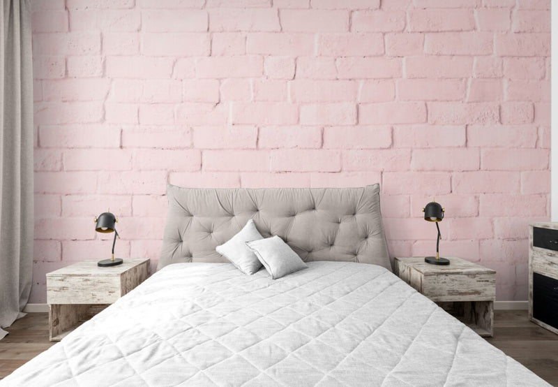 Papier peint Papier peint brique rose de briques apportera