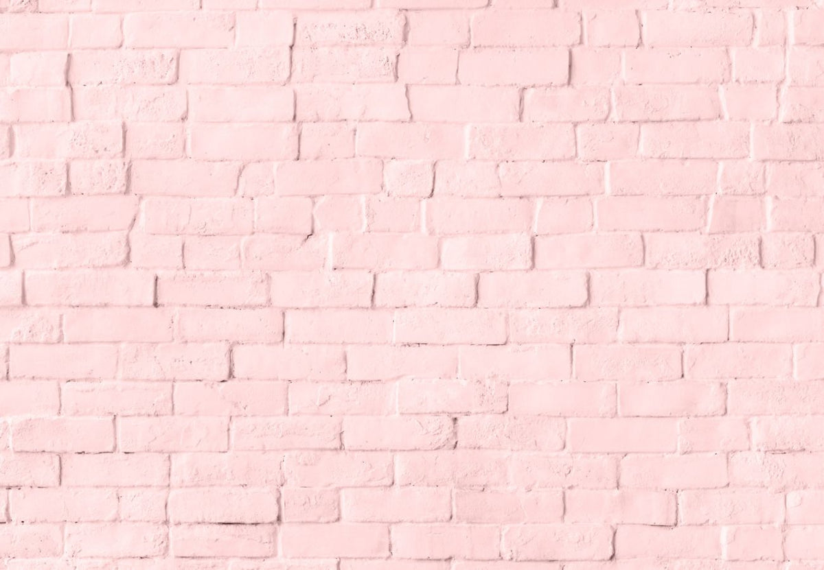 Papier peint brique rose