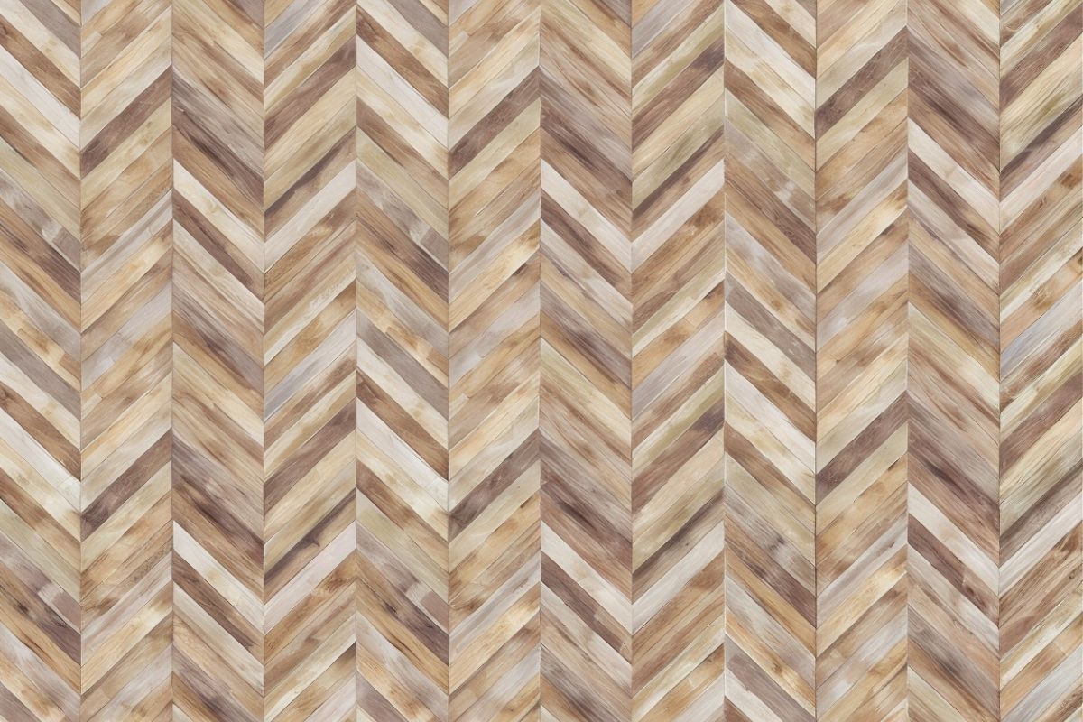 Papier peint chevron bois
