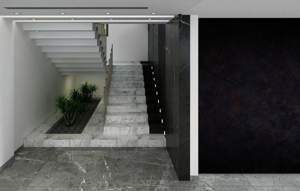 Papier peint Papier peint couloir sombre inspiré de italien.