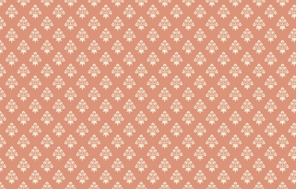 Papier peint Papier peint couloir vintage floral répétitif baroque,