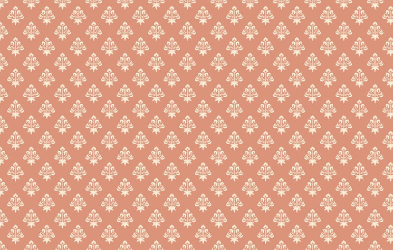 Papier peint Papier peint couloir vintage floral répétitif baroque,