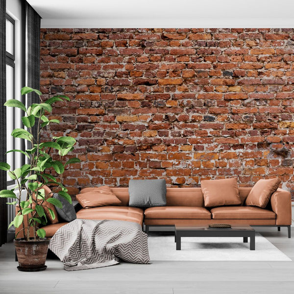 Papier peint Papier peint brique loft aux formes loft