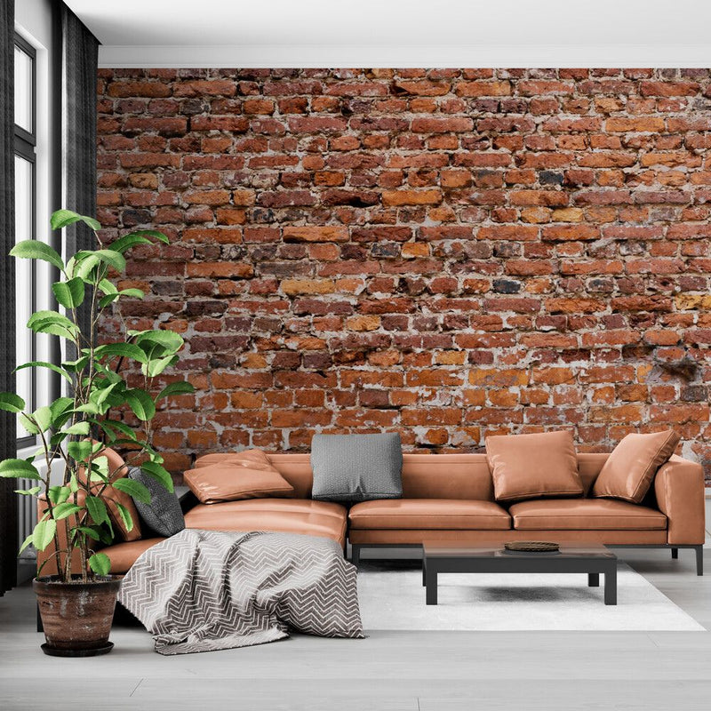 Papier peint Papier peint brique loft aux formes loft