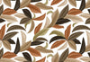 Papier peint feuillage marron