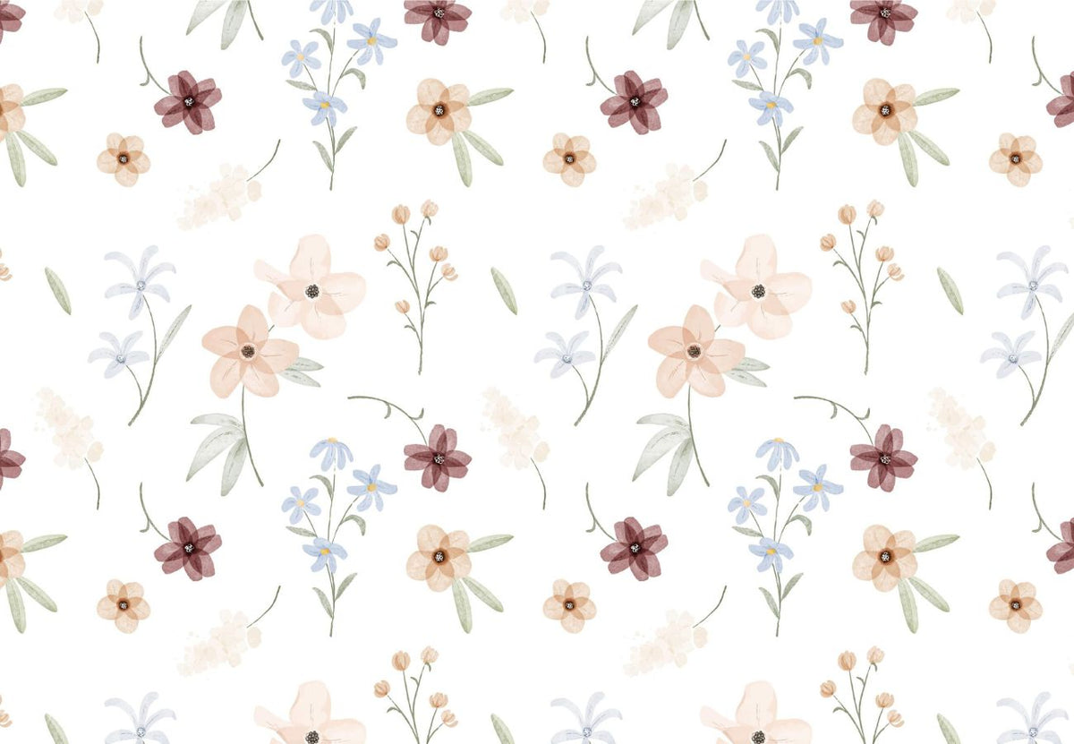 papier peint fleur aquarelle