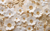 Papier peint fleurs 3D