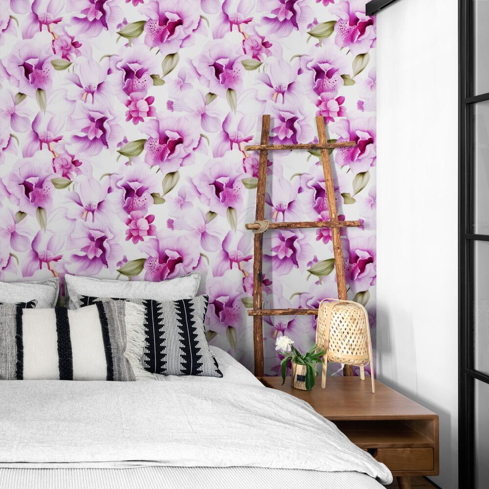 Papier peint Papier peint orchidée romantique de apportera