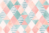Papier peint géométrique chambre