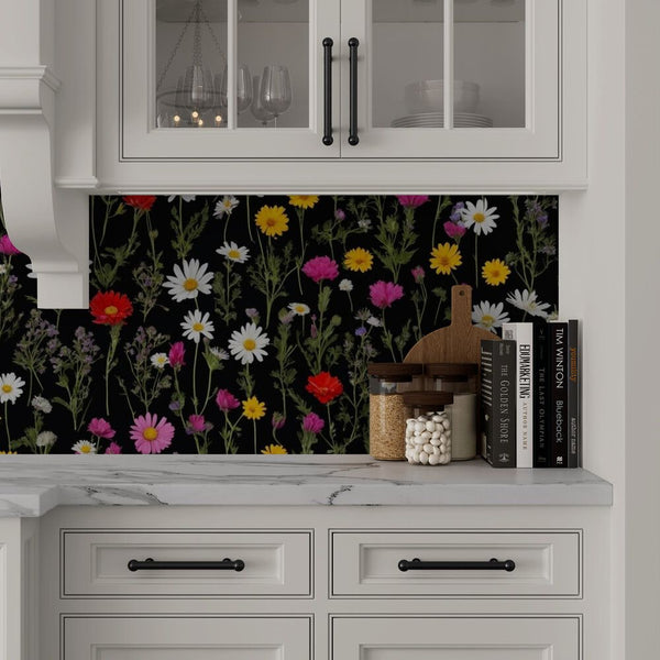 Papier peint Papier peint jardin fleuri foisonnant de apporte