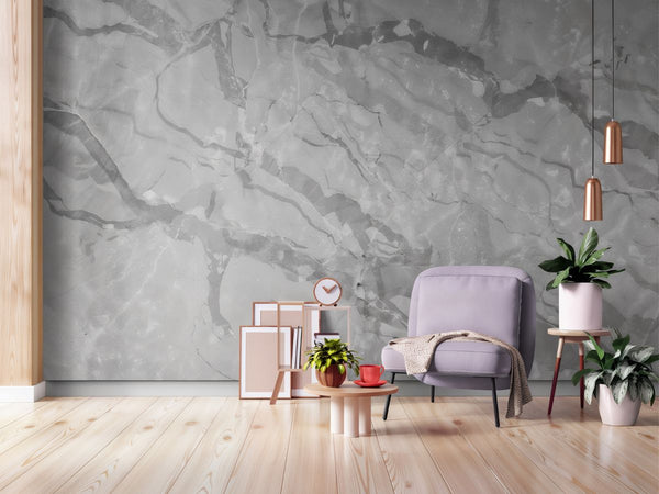 Papier peint Papier peint marbre gris de marbre italien,