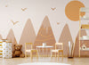 Papier peint Papier peint enfant montagne enfant scandinave mural inspiré douces