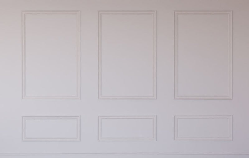 Papier peint Papier peint effet moulures trompe l'oeil de panneaux apporte