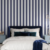 Papier peint rayures chambre décoration murale