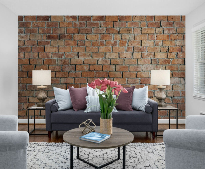 Papier peint Papier peint relief brique de briques chaleureuse