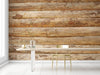 Papier peint Papier peint mur de rondins de bois de planches rustique,