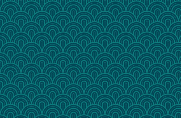 Papier peint Papier peint scandinave bleu canard répétitif de géométrique