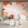 Papier peint Papier peint graphique terracotta abstrait aux scandinave,