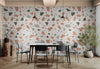 Papier peint papier peint terrazzo terracotta terrazzo moderne, italien,