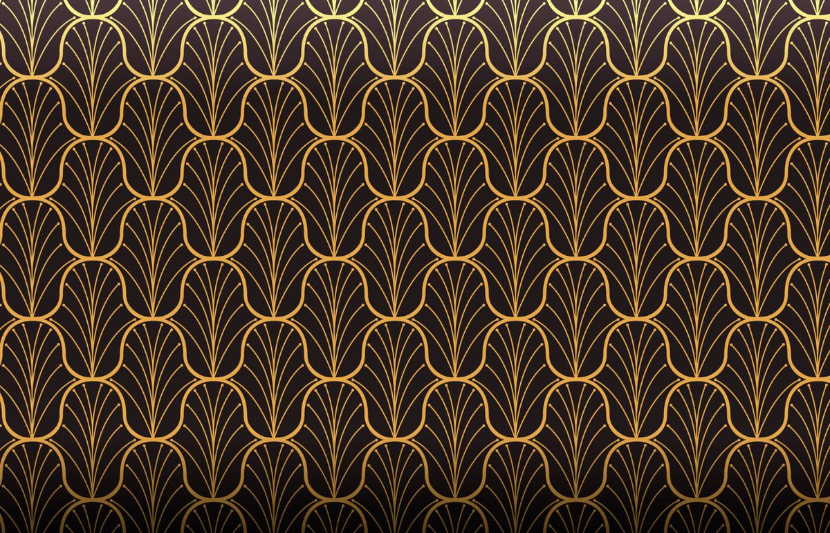 Papier peint tête de lit art déco