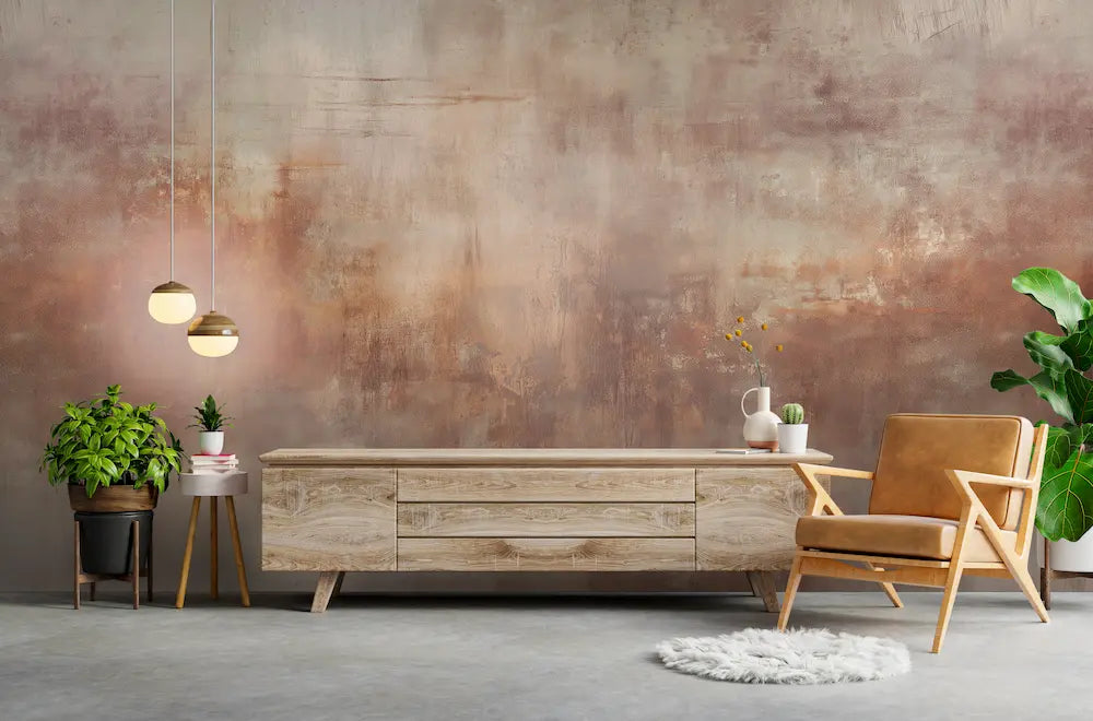 papier peint bronze
