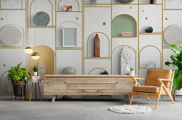 papier peint cabinet de curiosité