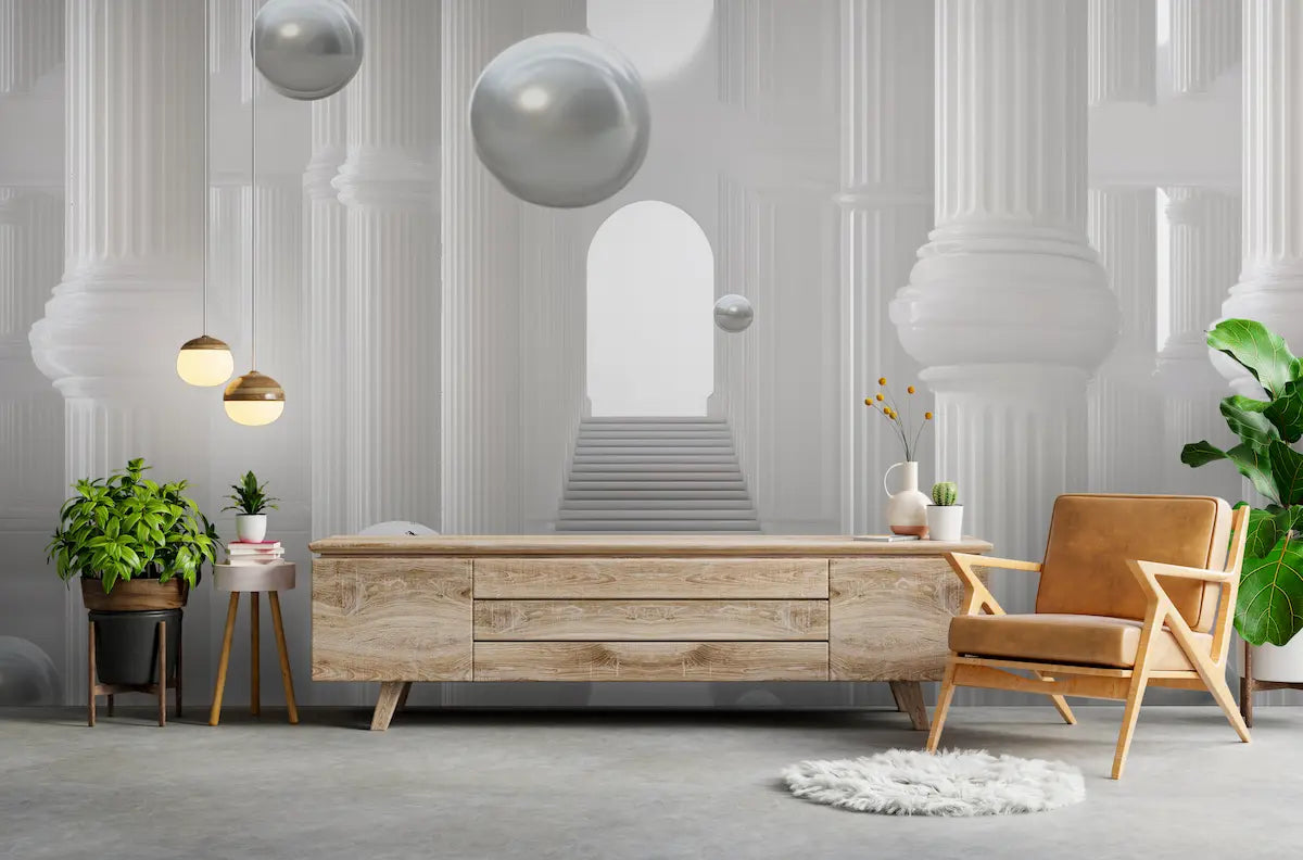 papier peint colonne 