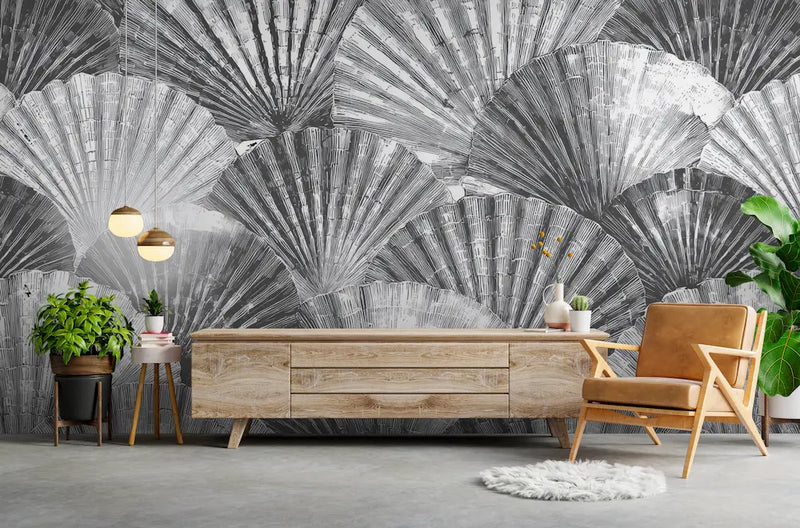 papier peint coquillage