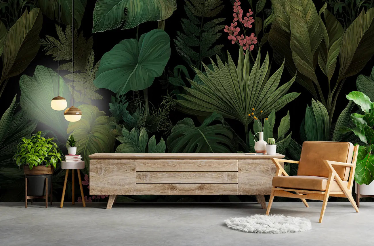 papier peint dark jungle 