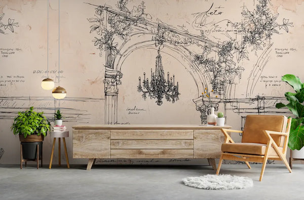 papier peint ecriture