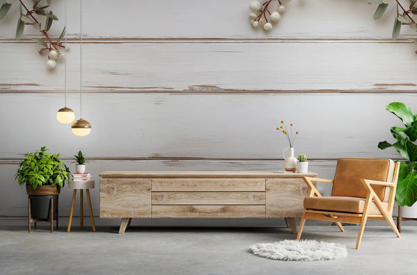 papier peint imitation chalet 