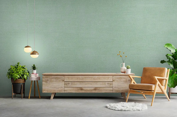 papier peint intissé vert amande 