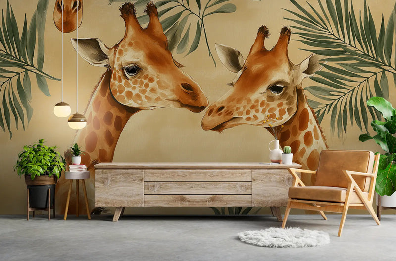 papier peint jungle sepia