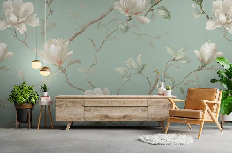 papier peint magnolia