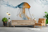 papier peint meduse