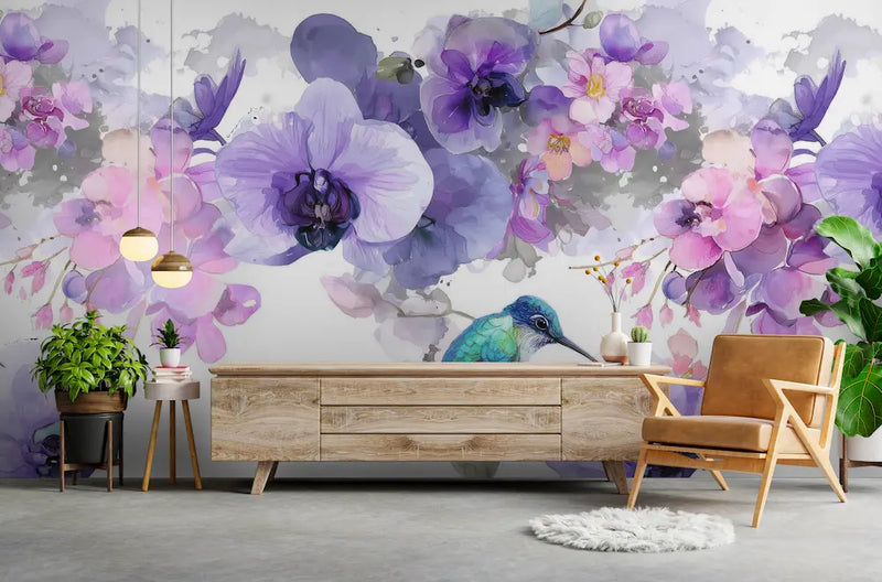 papier peint orchidée