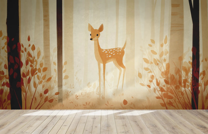  papier peint panoramique biche