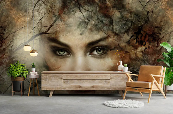 papier peint panoramique femme