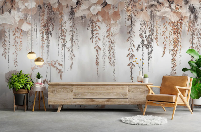 papier peint panoramique glycine